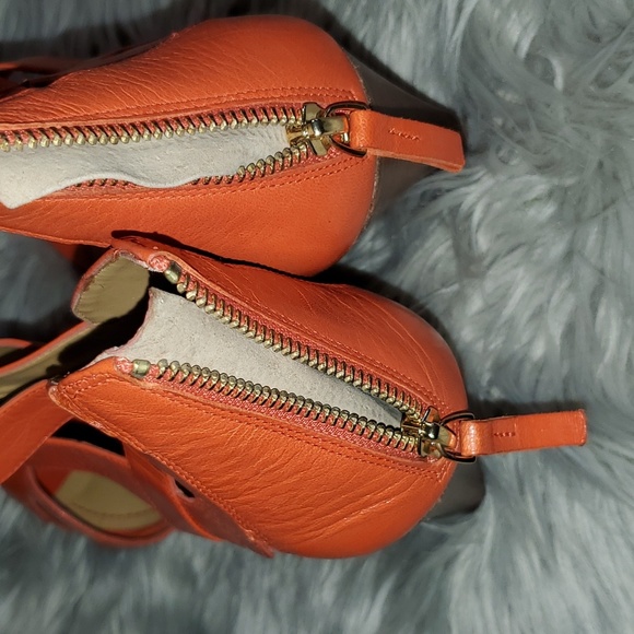 NINE WEST Orange Wedges Size 12 - Picture 5 of 5